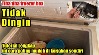 FREEZER BOX GAK MAU DINGIN ❓INI SOLUSINYA [upl. by Oicnevuj]