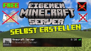 Minecraft SERVER selbts HOSTEN auf eigenem PC  Tutorial [upl. by Eignat]