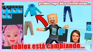 DE ESTA FORMA PUEDES PROBAR LAS NUEVAS ANIMACIONES Y ROPA 3D DE ROBLOX ¡FÁCIL 👀👖 [upl. by Nodnahs]