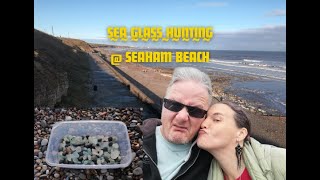 Seaham sea glass hunt  Chilly January day [upl. by Kellen]