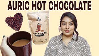 BEST HOT CHOCOLATE POWDER IN INDIA  AURIC Hot Chocolate drinkauric auricveda auricHotChocolate [upl. by Akinahs647]