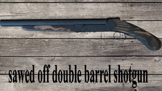 making a prop sawed off double barrel shotgun [upl. by Krebs]