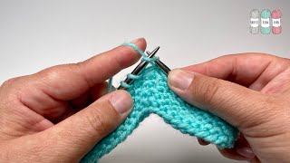 Continental Knit Stitch for Beginners [upl. by Adnowal]