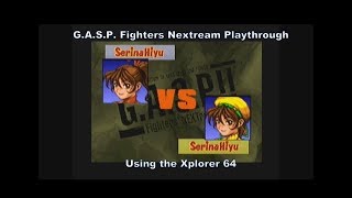 GASP Fighters Nextream Serina Hiyu Playthrough using the Xplorer 64 Red Label for N64 D N64 [upl. by Uhn]