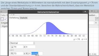 Normalverteilung mit GeoGebra [upl. by Oisinoid]