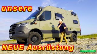 Neues Wohnmobilzubehör für den schönsten Kastenwagen der Welt😍4x4 Allrad Mercedes Sprinter [upl. by Maidie4]