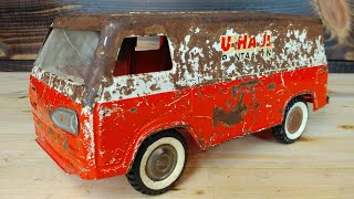 Rusty 1960s Nylint Ford Econoline U Haul Van Restoration [upl. by Meerek]