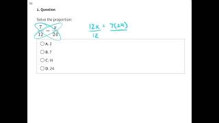 Solve Proportions 1 V2 [upl. by Latvina981]