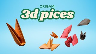 How to Create 3D Origami Pieces  StepbyStep Paper Folding Tutorial [upl. by Awad]