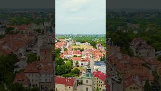 Historyczny Sandomierz🇵🇱👍🏻 widokizdrona drony polska sandomierz podróże polskazdrona [upl. by Dloreg]