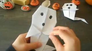 TUTORIAL Origami Fantasma Halloween [upl. by Nahtnoj565]