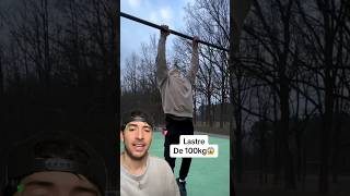 Dominada Lastrada De 100kg viral calisthenics fitness [upl. by Basso]