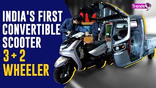 Convert Scooter Into Three Wheeler  Surge S32 Convertible  Bharat Mobility Expo 2024 surge hero [upl. by Seiter709]