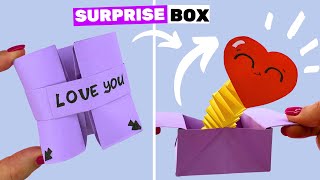 Amazing POP UP box idea Birthday card surprise idea [upl. by Drofub]