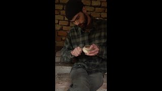 Making Tea And Carving a Squished Drinking Vessel From Walnut Wood [upl. by Fuchs]