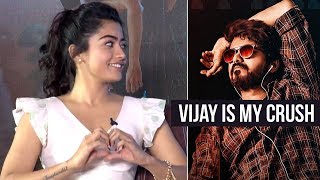 Thalapathy Vijay Is My Crush Says Rashmika  Bheeshma Interview  Manastars [upl. by Aniat]