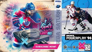 NHL Powerplay 96 Gameplay Sega Saturn HD 1080p [upl. by Uhej25]