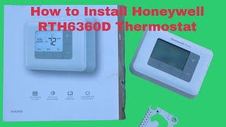 How to Install a Honeywell T3 RTH6360D AC Heating Thermostat [upl. by Eanrahc428]