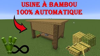 TUTO Comment faire une usine à bambou 100 automatique l Minecraft 120  119  ❤️ [upl. by Lobell]