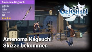 Wie man den Amenoma Kageuchi Schwert bekommt Genshin Impact [upl. by Rapsag]