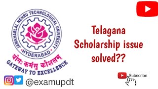 Telangana Scholarship Issue Solved  College Bandh Update Good News jntuh scholarship [upl. by Aduhey]