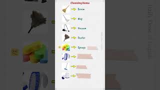 Cleaning Items  English Vocabulary Builder [upl. by Jumbala]