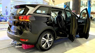 New 2023 Peugeot 5008 Perfect SUV Black Color  indepth Walkaround [upl. by Oicul]