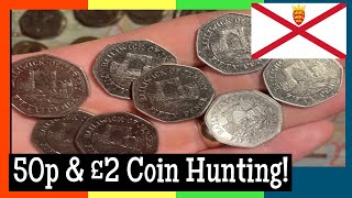 A Very Successful Coin Hunt from Jersey £2 and 50p Coins [upl. by Nosdivad]