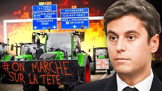 La France bloquée après les annonces de Gabriel Attal aux agriculteurs [upl. by Towill754]