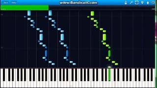 Mozart  Symphony No 25 in G minor piano Synthesia [upl. by Singhal240]