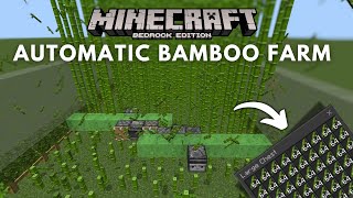 Automatic Bamboo Farm for Minecraft Bedrock 120  MCPEPCXBOXPS4 [upl. by Siver]