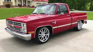 1986 Chevy C10 350 700r4 auto Cold Air Condition [upl. by Gasser]