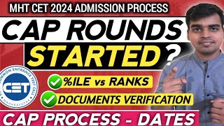 CAP Rounds Dates  Process for MHT CET 2024  ✅ Ranks  Option Form Filling Dates [upl. by Adnuhsed992]