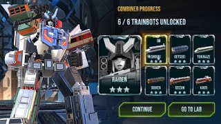 ALL PART OF RAIDEN UNLOCKED  TRANSFORMERS NEW COMBINER [upl. by Yesmar]