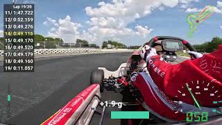 Zoe Florescu Potolea KZ onboard FIA Karting European Championship 2024 Val Vibrata Italy [upl. by Zanze]