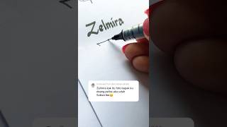 Semoga suka yaaa zelmira signature name z [upl. by Aerdnaz]