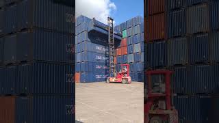 How to lift container volvotrucks youtubeshorts automobile truck trending shorts [upl. by Dhaf]