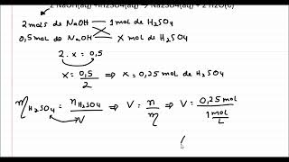 Calculando o volume de um ácido necessário para fazer uma reação de neutralização com uma base [upl. by Sakovich19]