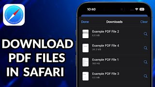 How To Download PDF File In iPhone From Safari Browser [upl. by Guadalupe403]