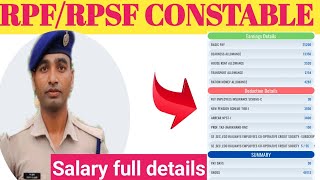 RpfRpsf Constable Salary 2024  Railway protection force Constable Salary salary railway [upl. by Ahsieken]