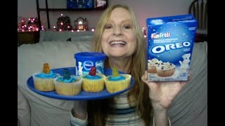 Oreo Cupcake Recipe 600 SUBSCRIBERS Thank You Eating Show [upl. by Alekahs]