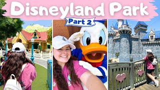 DISNEYLAND CALIFORNIA VLOG PART 2 Mickeys Toontown Disneyland Band amp Magic Happens Parade [upl. by Eigram]