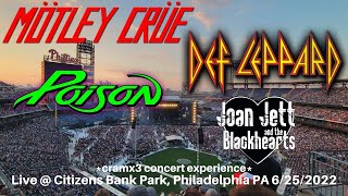 Motley Crue Def Leppard Poison Joan Jett The Stadium Tour Philadelphia cramx3 concert experience [upl. by Liba386]