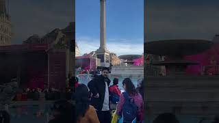 Diwali festival in Trafalgar Square🎇 diwali london uk 2024 festival [upl. by Haggai510]