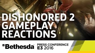 Dishonored 2 Gameplay Reactions  E3 2016 GameSpot Post Show [upl. by Iffar]