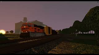 A Solo BNSF SD70ACE leads the MGALCHI [upl. by Teplica117]