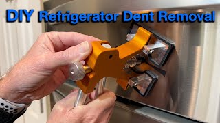 Dent Repair on Stainless Steel Refrigerator [upl. by Nitsua]