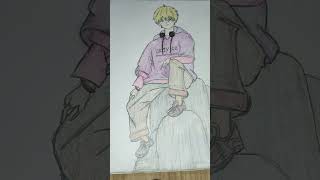 Anime easy drawing animeplz subscribe my channelart [upl. by Bunnie847]