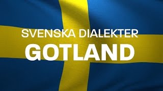 Svenska Dialekter – Gotländska – Gotländsk dialekt  Voice To Me [upl. by Drofxer]