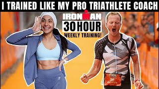 I ate amp trained like my Pro Triathlete COACH 30 hours weekly training [upl. by Ben]